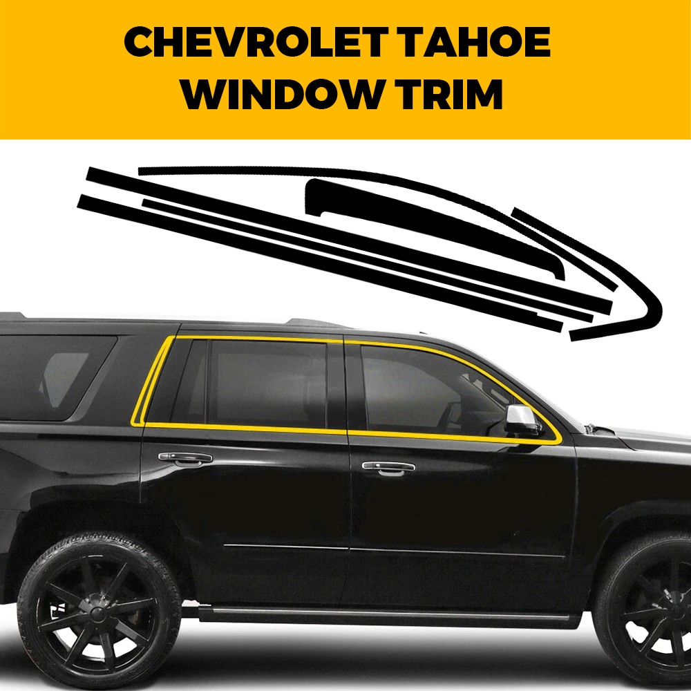 For 2015-2020 Chevy Tahoe Chrome Delete Window Vinyl Trim Blackout Accessories