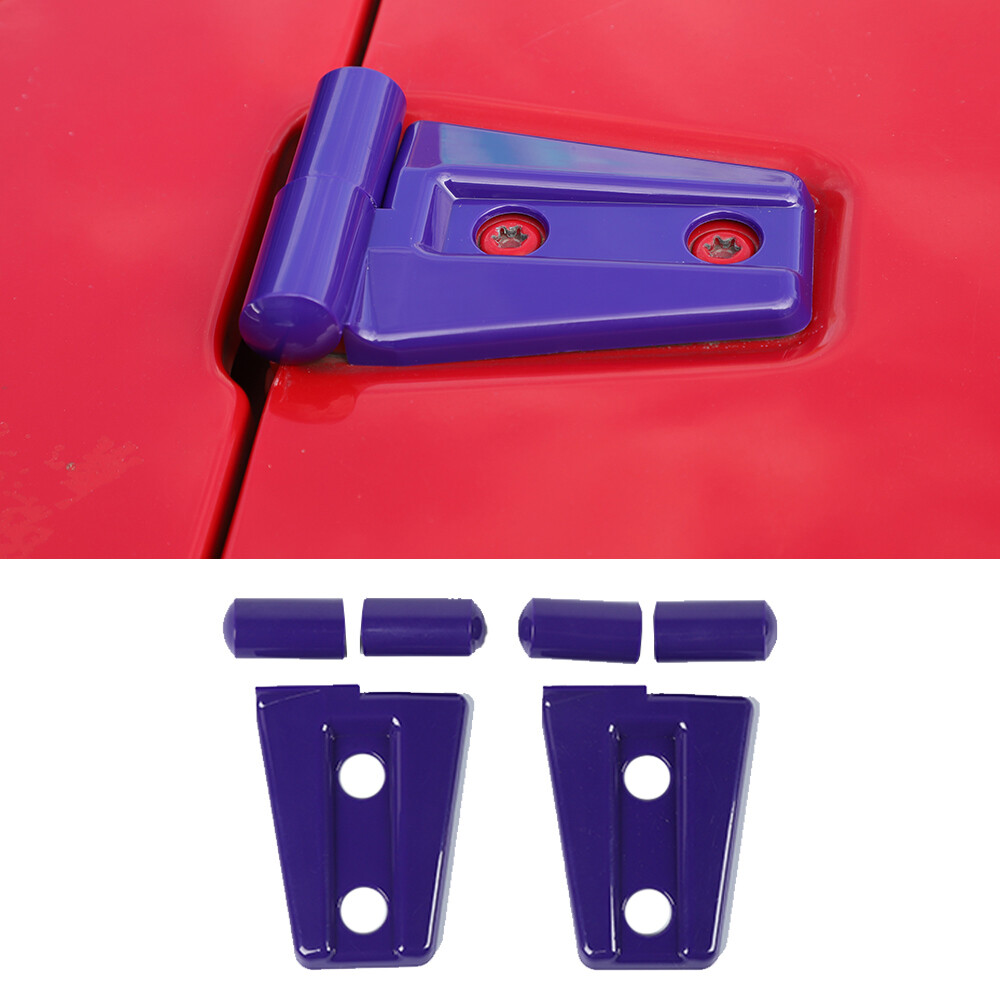 Purple Hood Hinge Cover Trim Fit for Jeep Wrangler JK JKU 2007-2018 Accessories