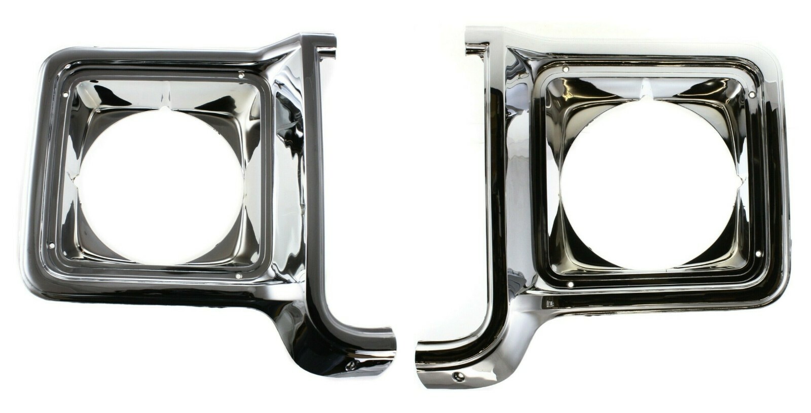 NEW Chrome Headlight Bezel Trim Set for R&L 73-78 Chevy GMC Pickup Blazer Jimmy