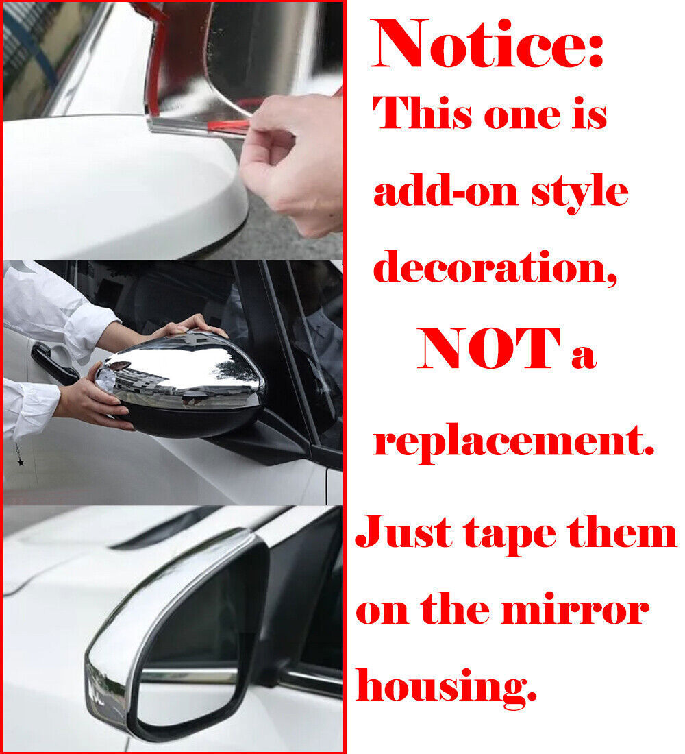 Carbon Top Half Towing RearView Mirror Cover Cap For Ford F250/350/450/550 08-16