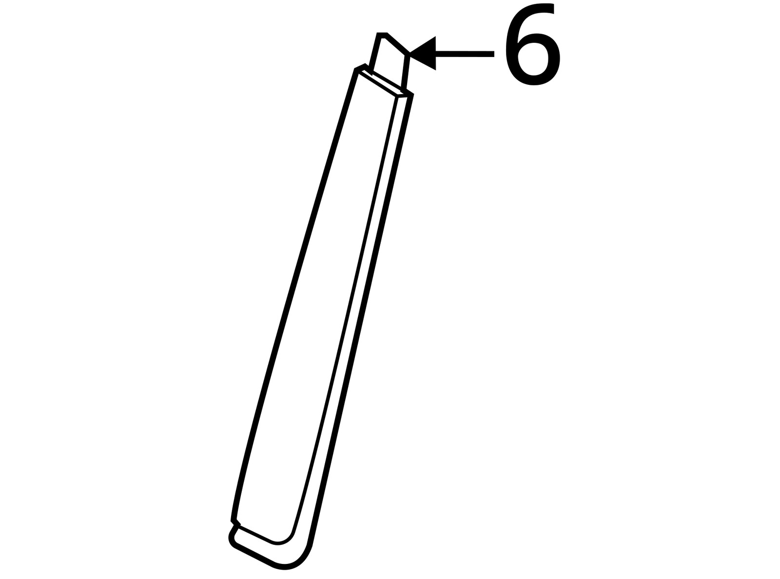 OEM C Pillar Molding Rear Left White Ford F250 350 450 550 600 2 Door 2023-2025