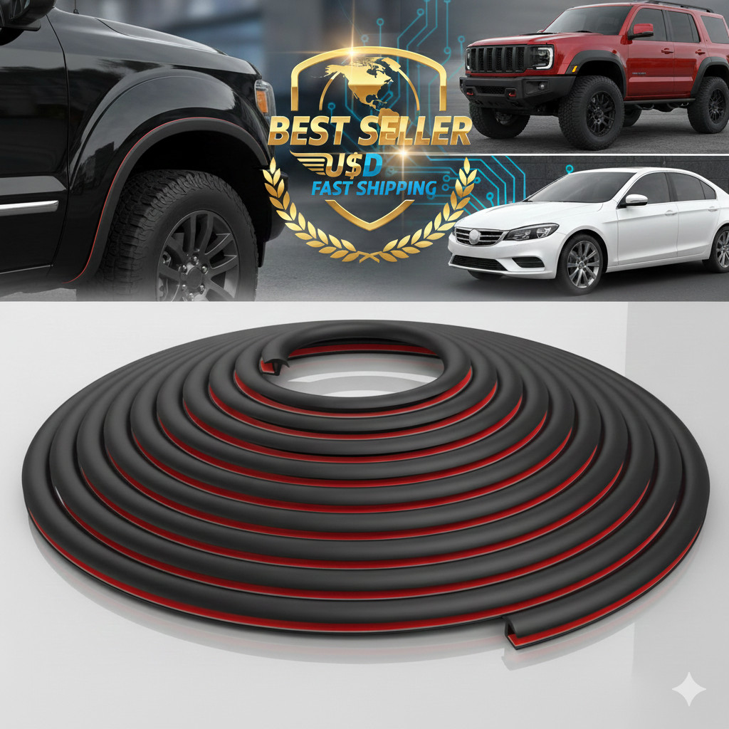 33Ft T-Style Fender Flare Edge Trim EPDM Rubber Seal Strip Universal Car Truck