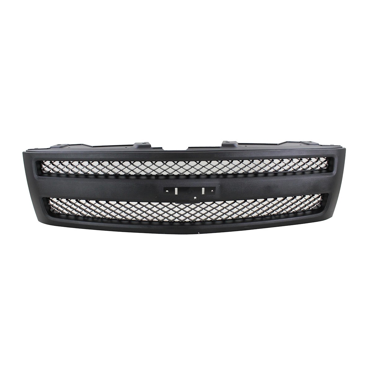 Grille Assembly Fits 2007-13 Silverado 1500 Textured Black With Emblem Provision