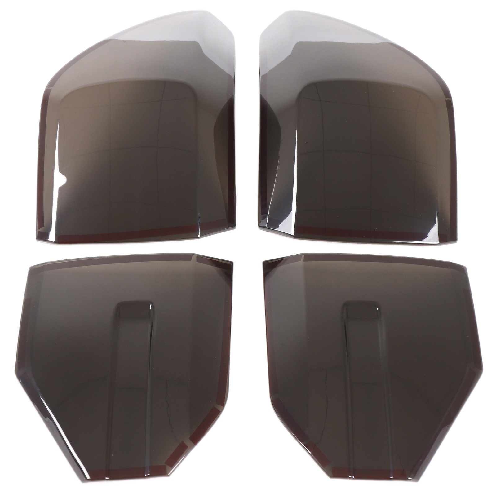 Transparent Gray ABS Smoked Tail Light Cover Trim For Honda Pilot 2023-2025 US