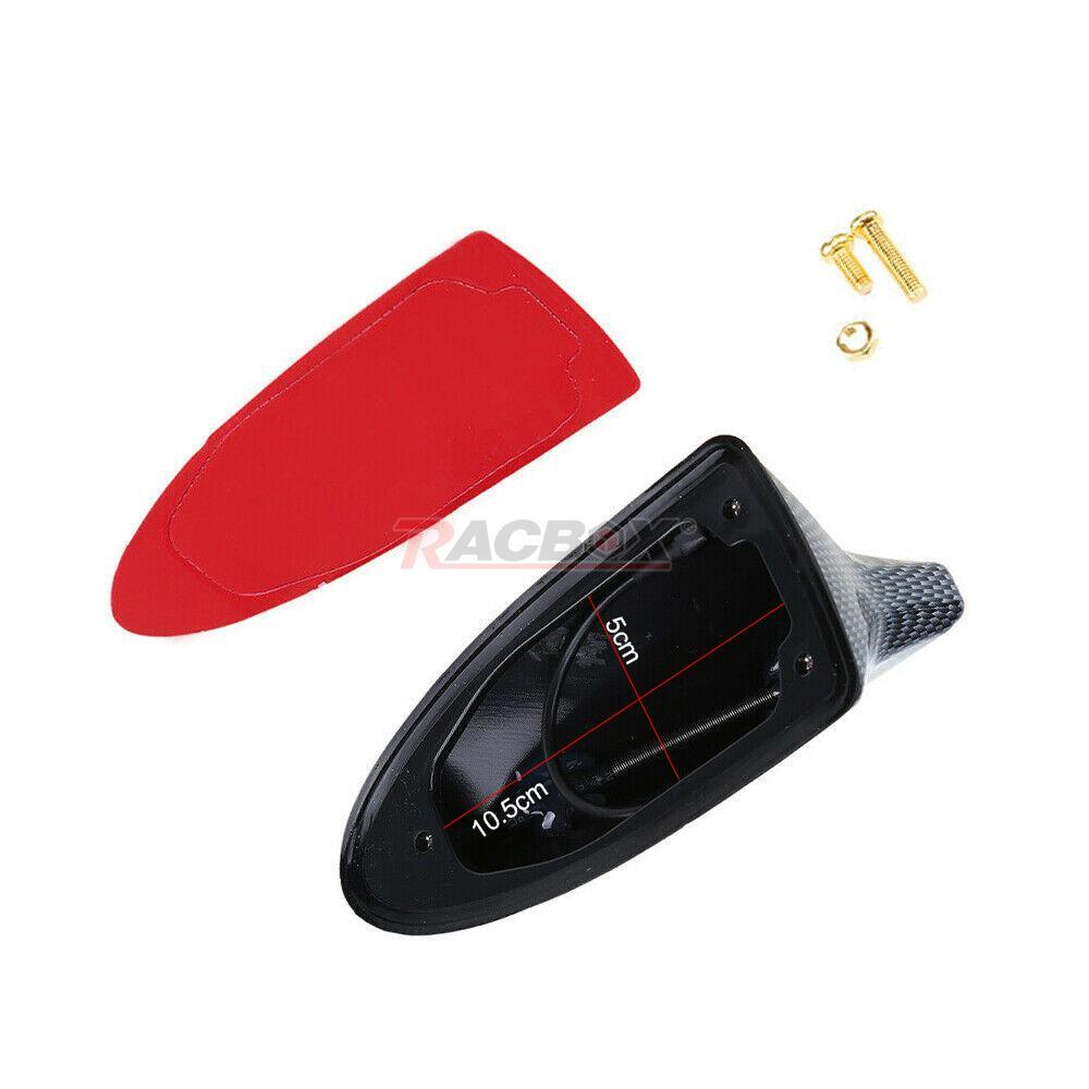 Fin Roof Car Trim Antenna Carbon Fiber Shark Radio FM/AM Antena Cover Universal