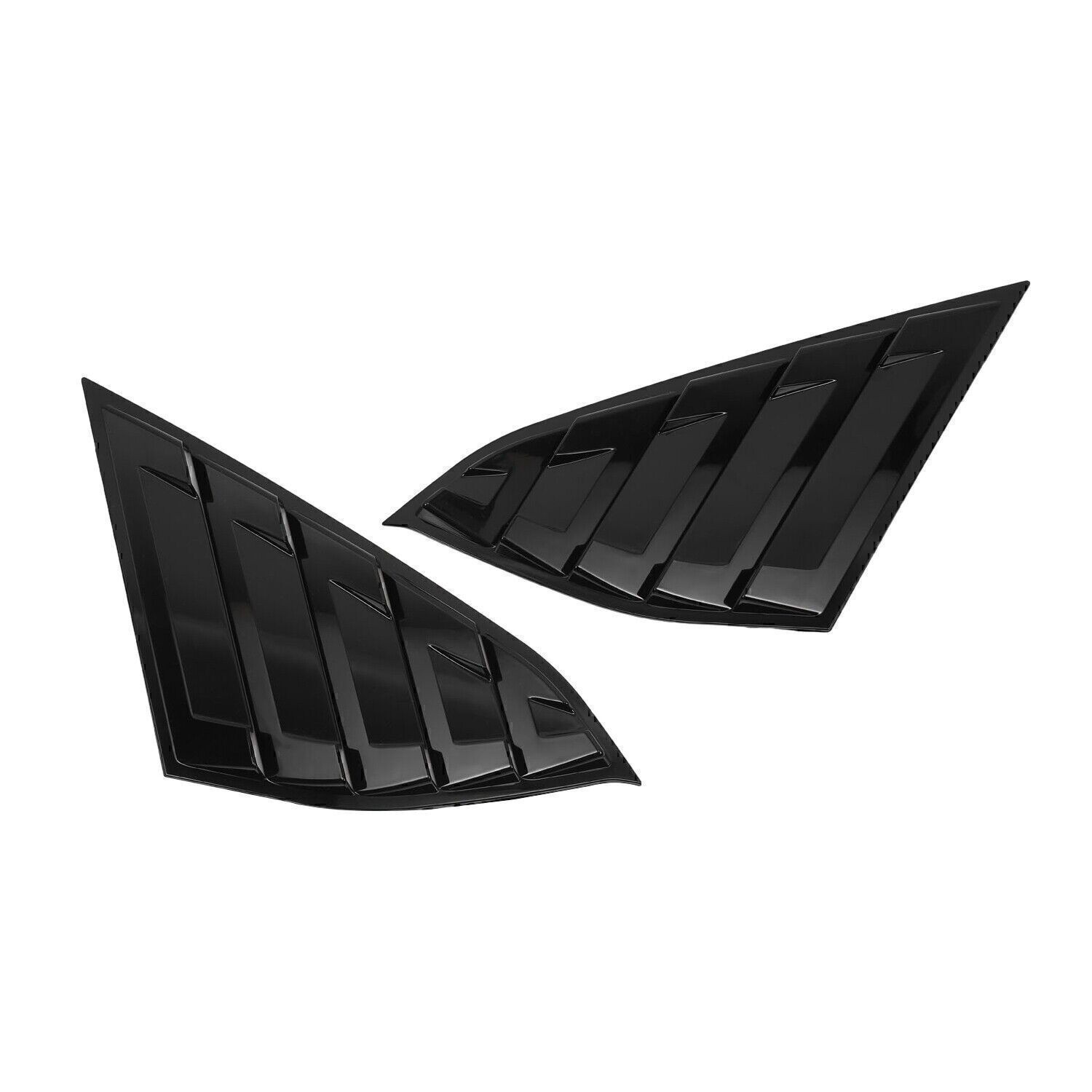 For Honda Accord 2018 2019-22 Side Vent Window Quarter Louver Cover Glossy Black