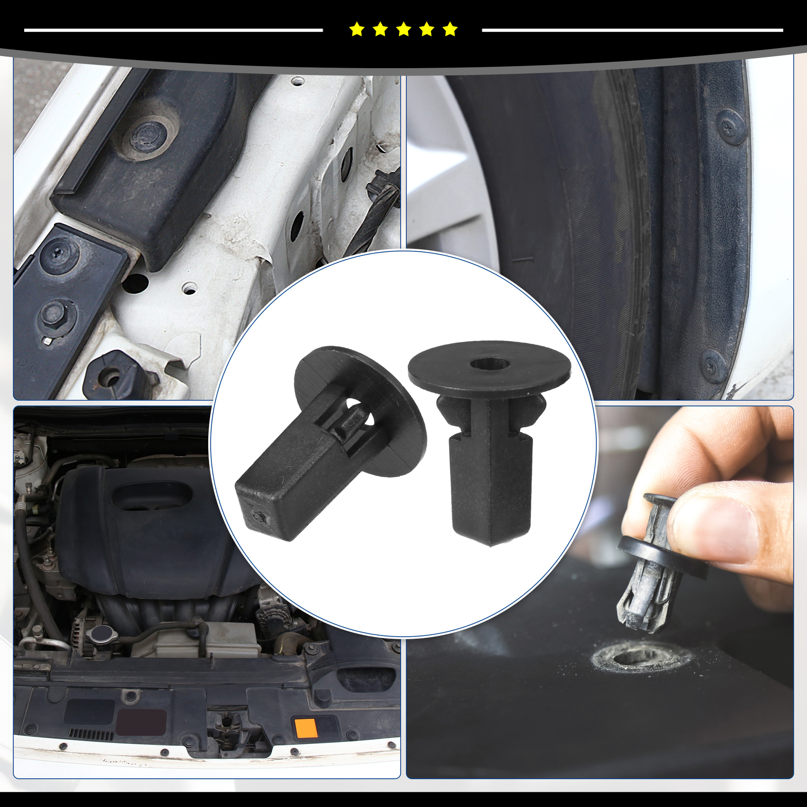 Piece of 120 Bumper Fender Door Panel Fender Flare Clips fit for Toyota 4Runner