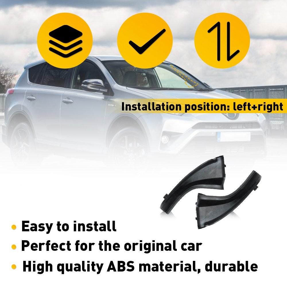 Pair Front Windshield Wiper Cowl Cover For 2013-2019 Toyota RAV4 53867-0R030