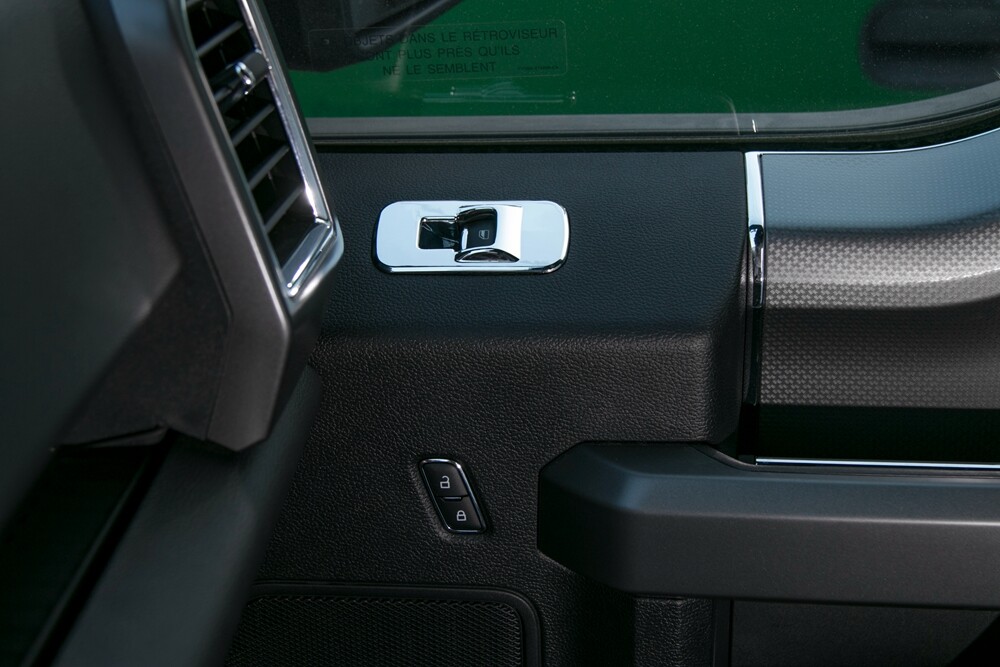 Accessories Window lift switch panel Chrome Cover trim For 2015-2020 Ford F150