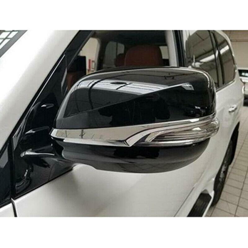 For Lexus LX570 G460 2016-21 ABS Chrome Side Rearview Mirror Strip Cover Trim 2x