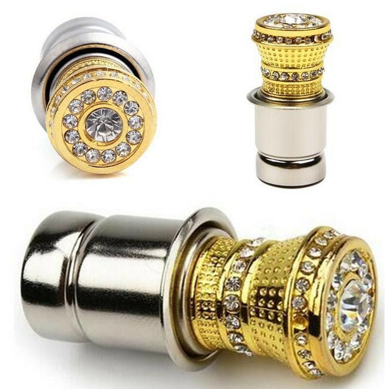 DC 12V Crystal Car Cigarette Lighter Bling Rhinestone Charger Decor Accessories