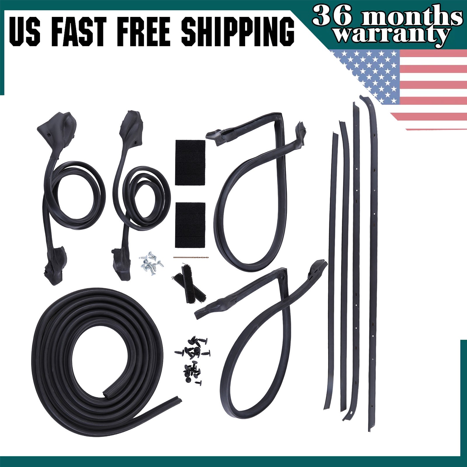 FULL WEATHERSTRIP KIT FOR 70-81 CHEVY CAMARO PONTIAC FIREBIRD WEATHER STRIP SEAL