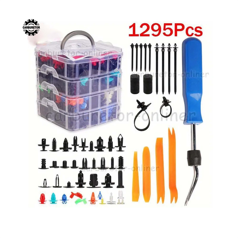 1295 × Car Retainer Auto Fasteners Body Plastic Trim Clips Pin Rivet Bumper Kit