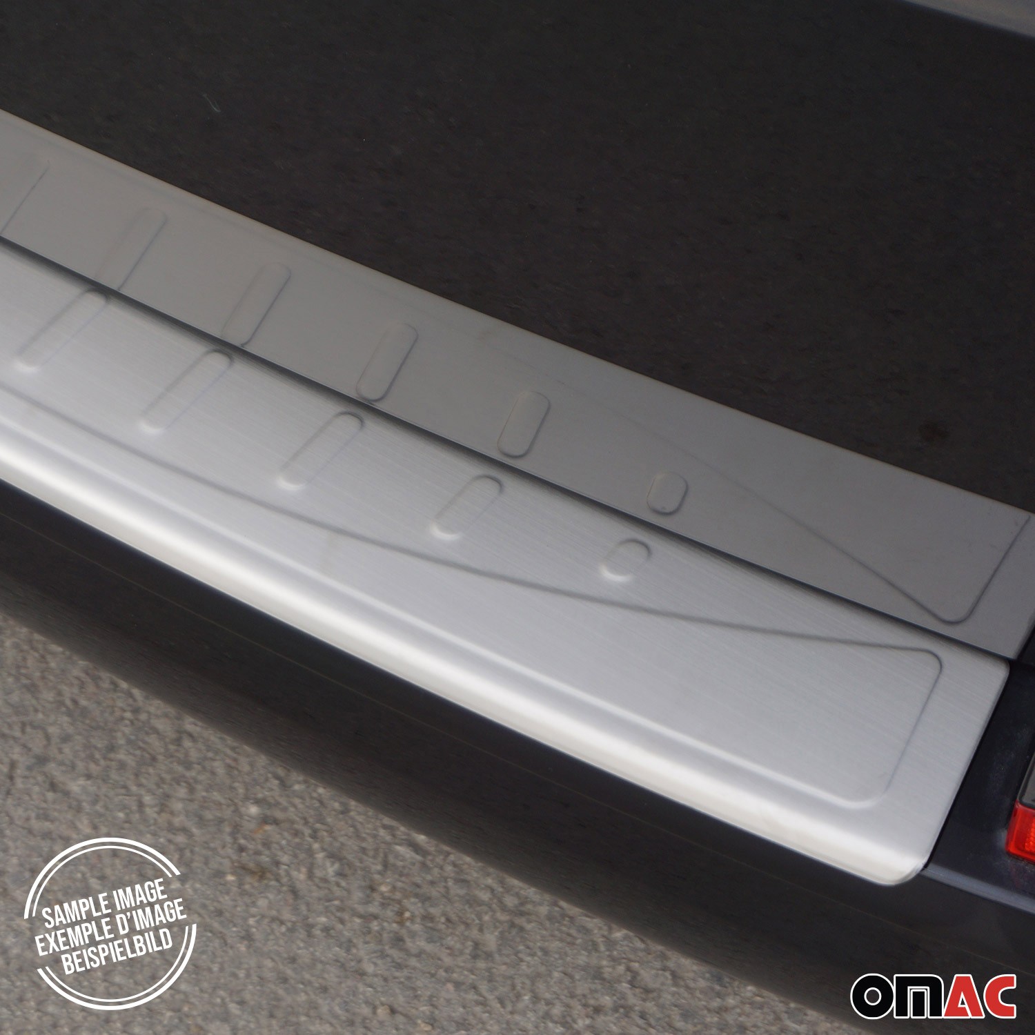 Rear Bumper Sill Cover Protector Guard for VW Eurovan 1992-2003 Brushed