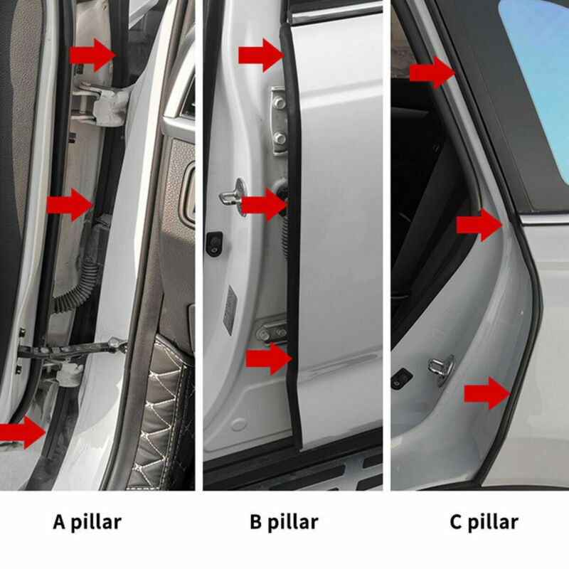 For Ford Expedition Rubber Sealing Strips Weather Draft Wind Noise Reduction g