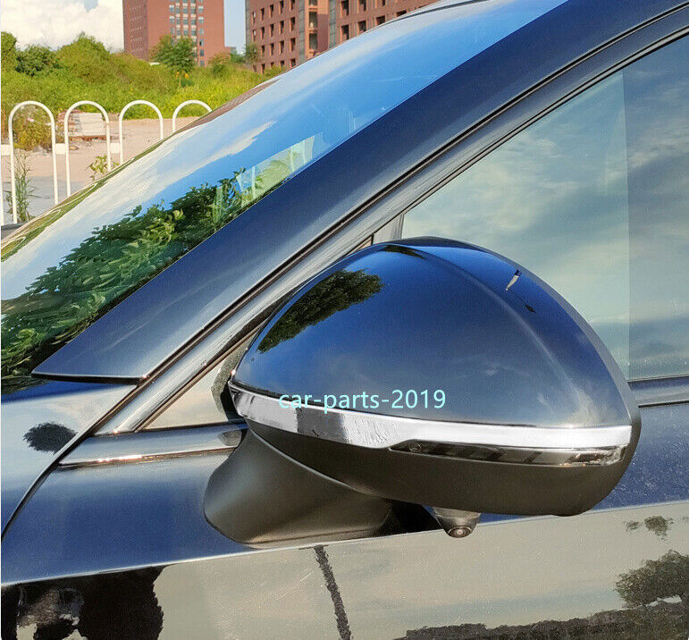2x Chrome steel Door Rearview Mirror Strip cover trim For Buick Envision 21-2024