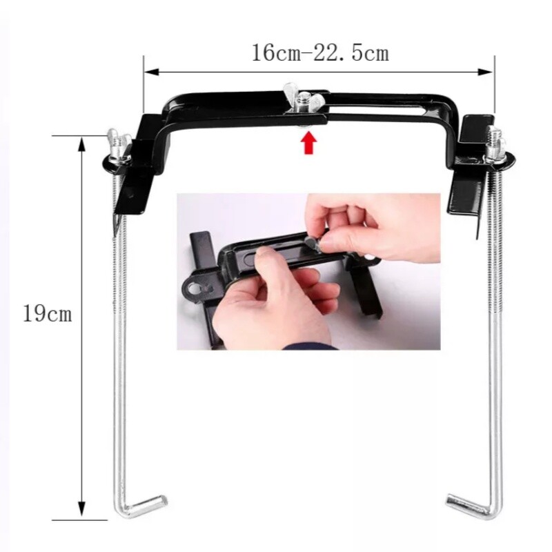 19cm/7.48″ Car Storage Battery Holder Adjustable Stabilizer Rack Mount Bracket