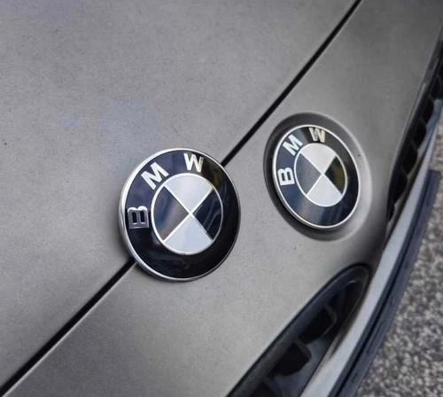 2Set Front Hood+Rear Trunk (82mm+74mm) For BMW Badge Emblem 51148132375 NEW ~US