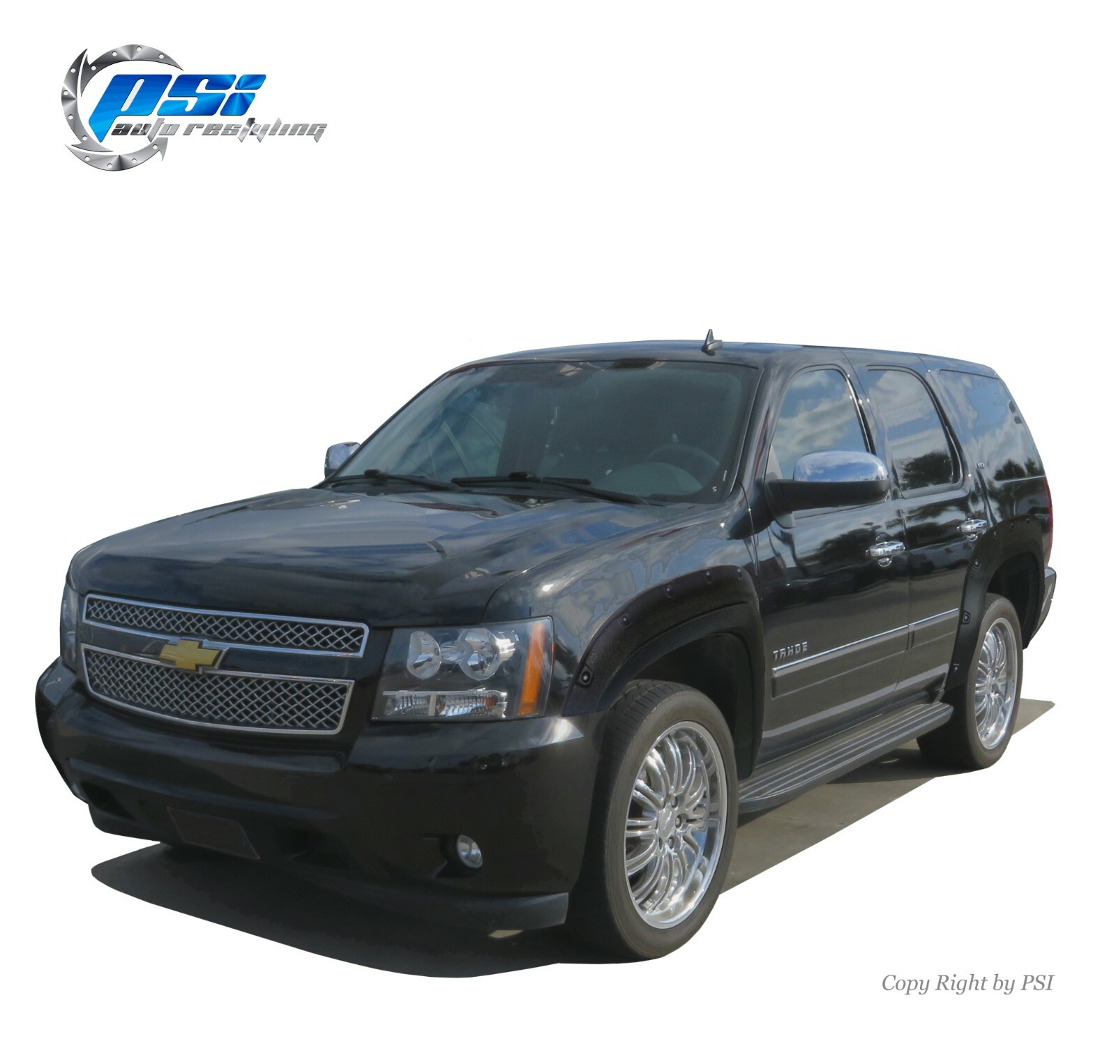 Pop-Out Bolt Textured Fender Flares Fits Chevrolet Tahoe 07-14 Excludes LTZ