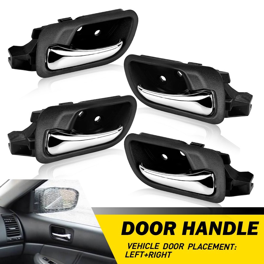 4X Left Right Inside Interior Front+Rear Door Handle for 2003-05 Honda Accord DX