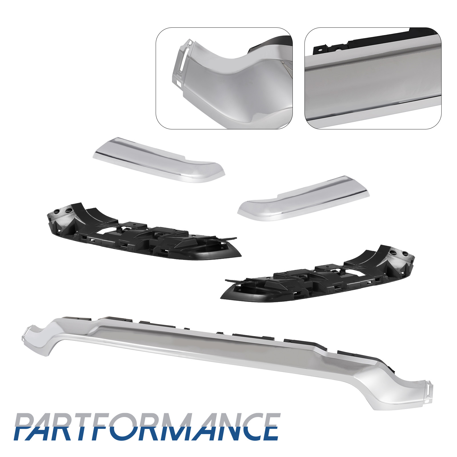 Front Upper Grille Molding Trim Fits For Ram 2500 3500 4500 2019-2024 Chrome New