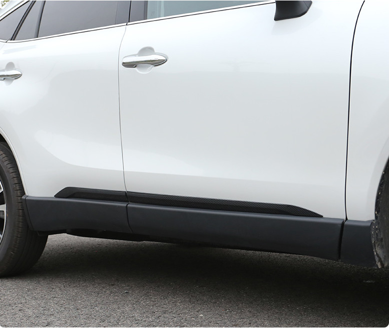 For Toyota Venza 2021-2024 Carbon Door Side Body Molding Panel Guard Cover Trim