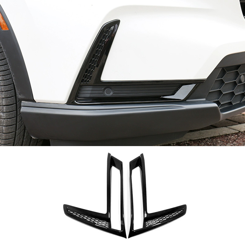 Bright Black Car Front Fog Light Lamp Cover Trim for Honda CRV CR-V 2023-2026