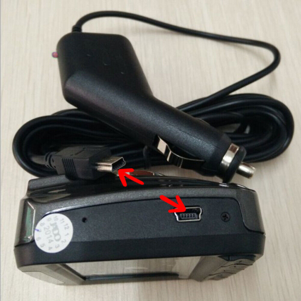 10FT Auto Mini USB GPS Car Dash DVR Charger Adapter Power Cable 12V to DC5V 1.5A