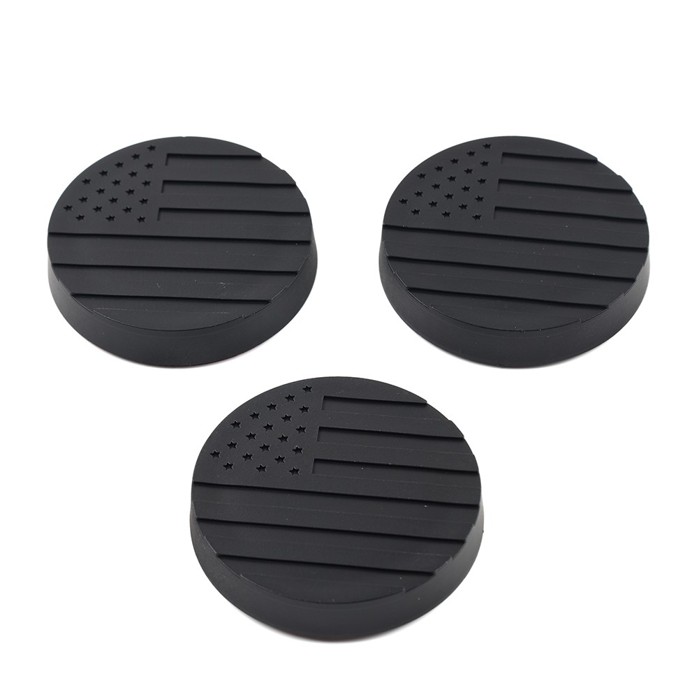 3pcs/set Lock Door Key Hole Socket Cover Trim For Jeep Wrangler TJ JK JL JT