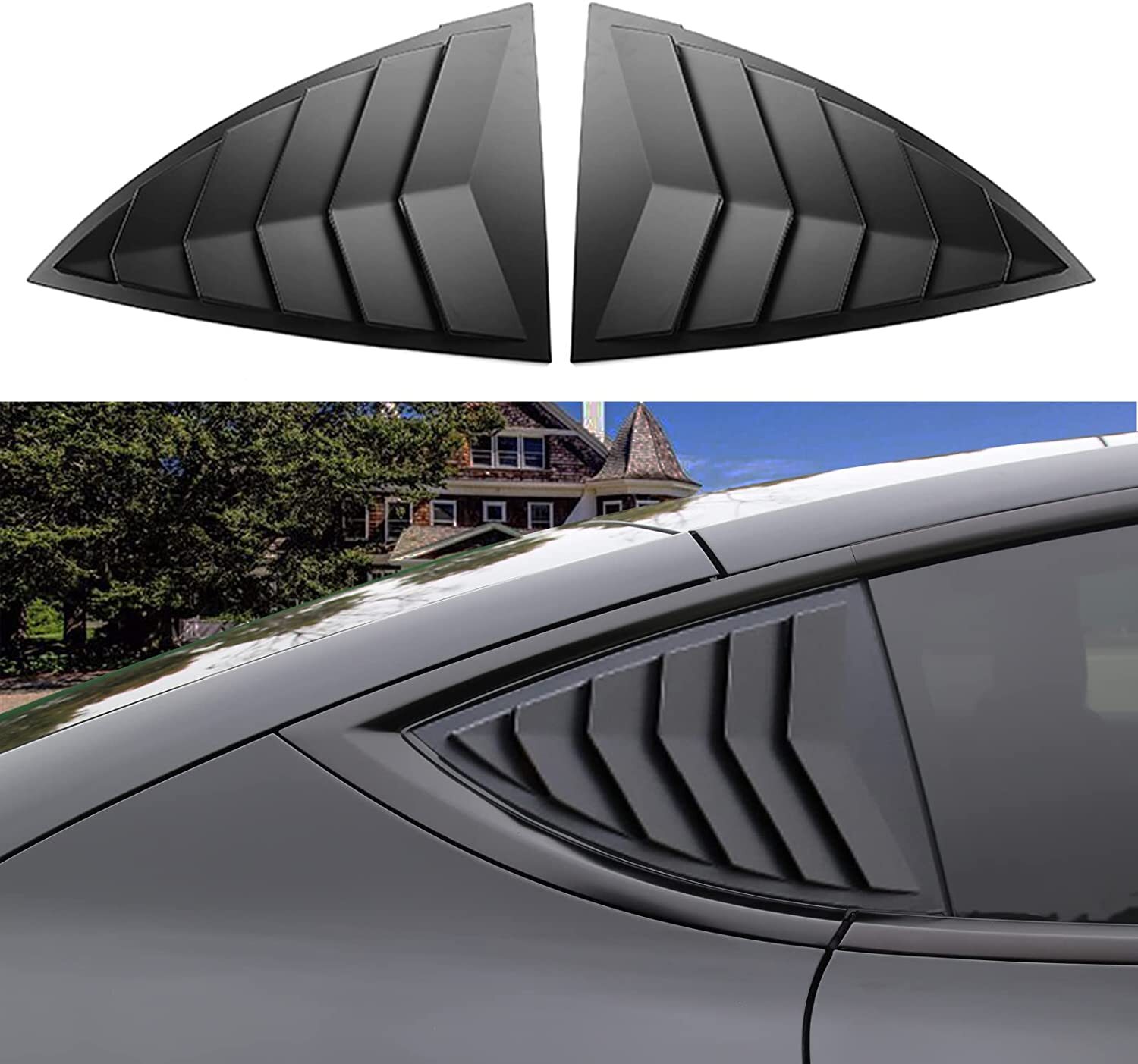 Side Window Louver Cover Sport Style for Tesla Model Y 2020-2024 Accessories