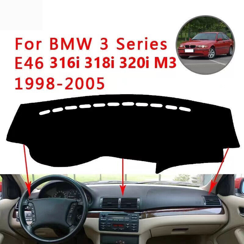 For BMW 3 Series 98-05 leather Non-slip Dash Board Cover Mat Dashboard Carpet 1X