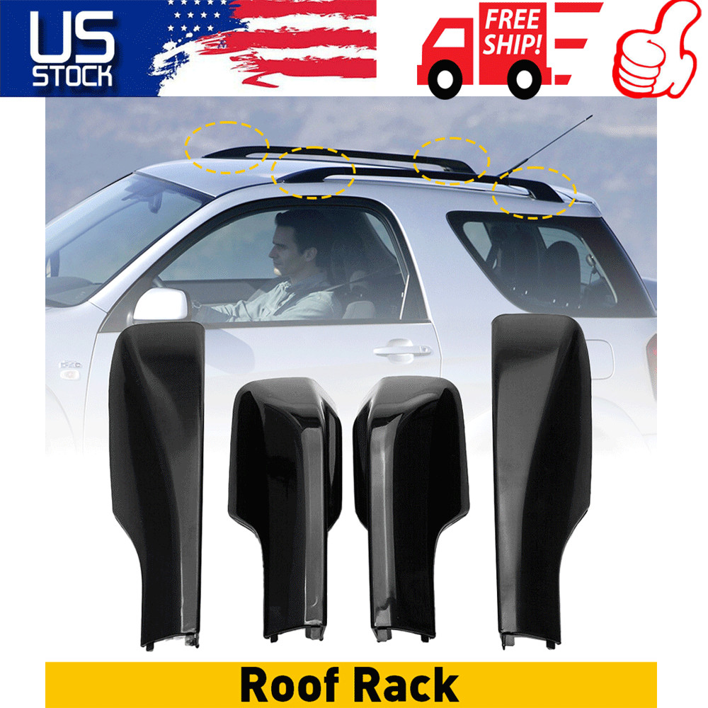 Roof Rack Cover Rail End Shell Cap Trim For TOYOTA RAV4 2001 2002 2003 2004 2005