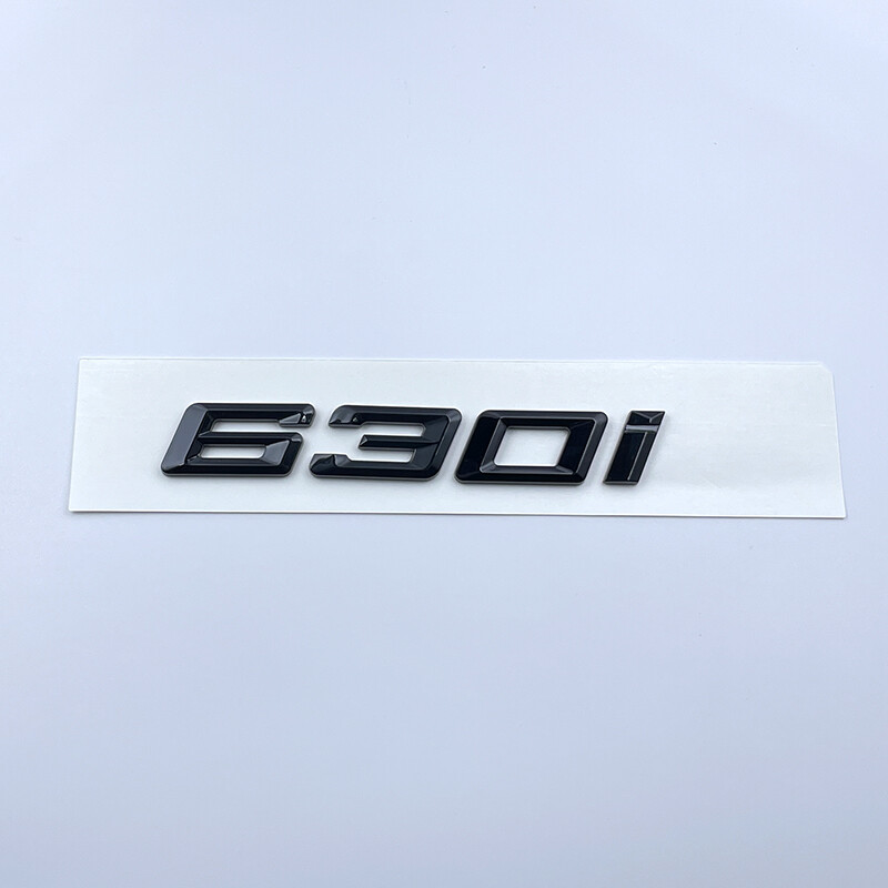 Gloss Black 630i Tirunk Lid Rear Emblem Badge Letter For BM 6-Series 630 G32