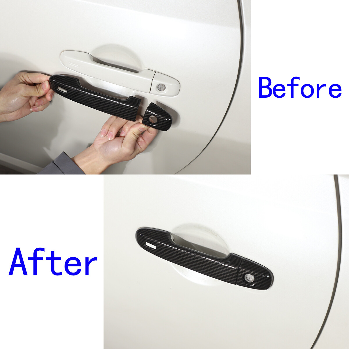 For Toyota 86/Subaru BRZ 2012-2022 Outer Handle Cover Carbon Fiber Style US