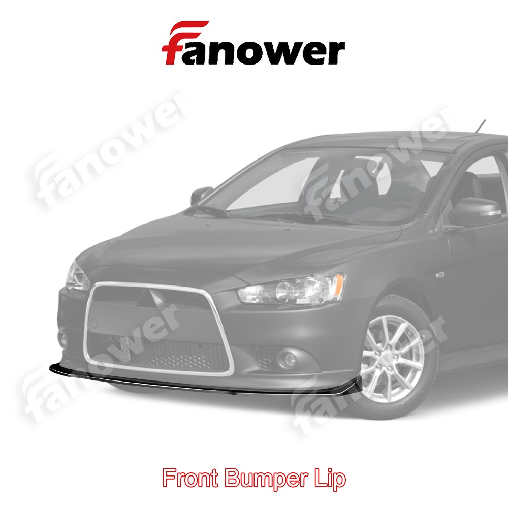 Gloss Black Front Bumper Splitter Spoiler For Mitsubishi Lancer GT GTS 2009-15