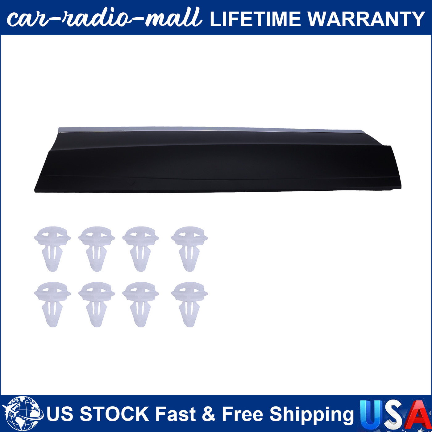 Right Rear Lower Door Molding Trim For Volkswagen Tiguan 2018-2021 5NL854950JRYP