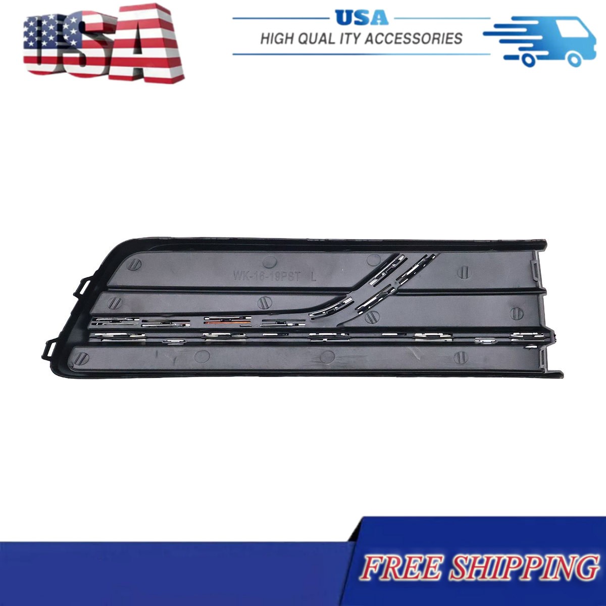 Front Fog Light Cover Textured Left Side For 2016-2019 Volkswagen Passat
