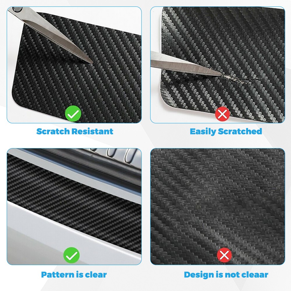 For Honda 9PCS Door Sill Protector 2.8in Wide Custom Fit Anti-Scratch Guards Kit