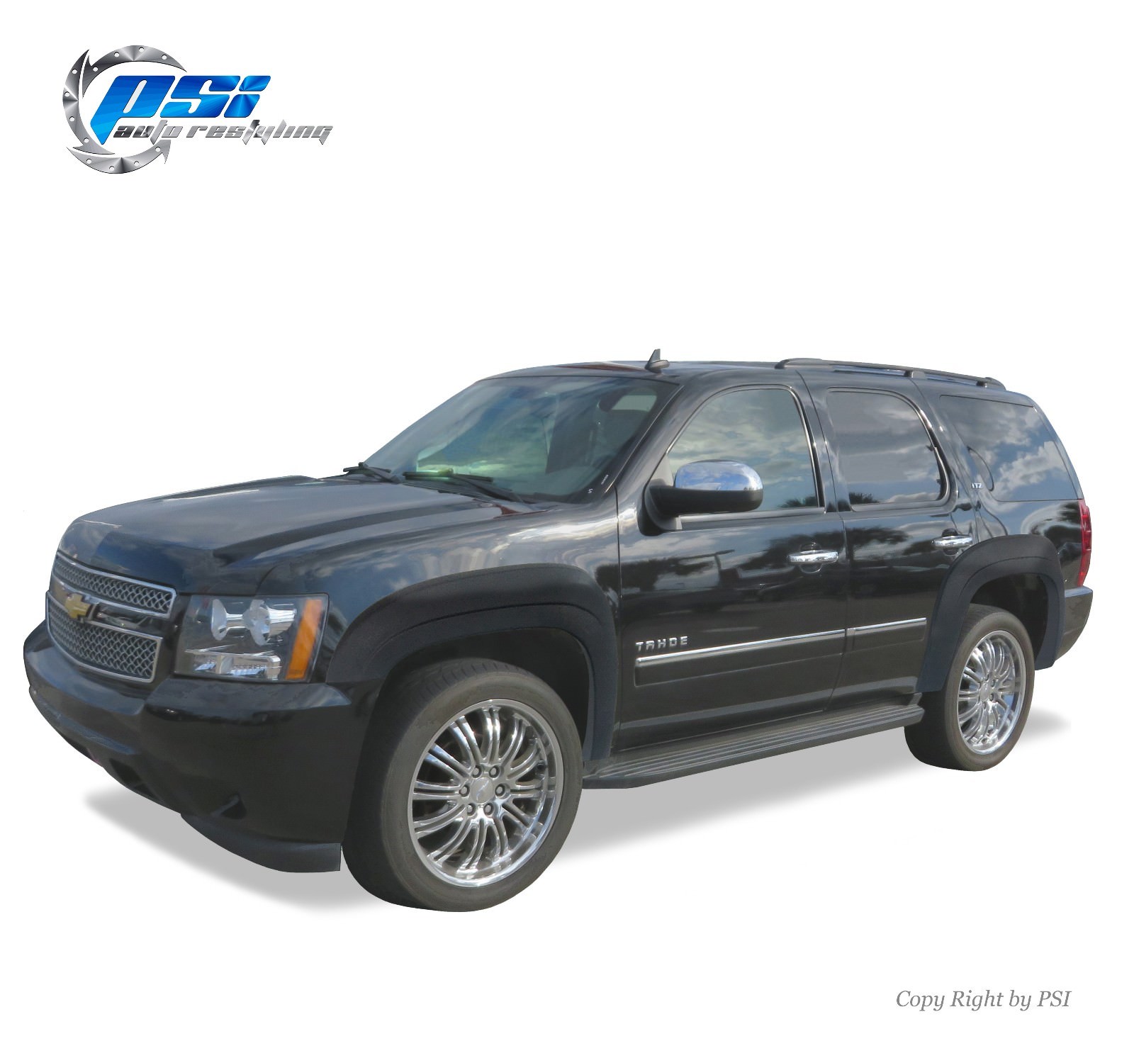 BLACK TEXTURED OE Style Fender Flares 2007-2014 Chevrolet Tahoe Excluding LTZ