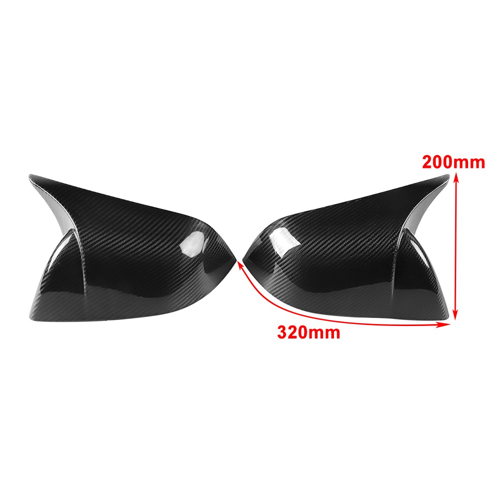Carbon Fiber Side Door Rearview Mirror Cover Cap For Tesla Model 3 2017-2023