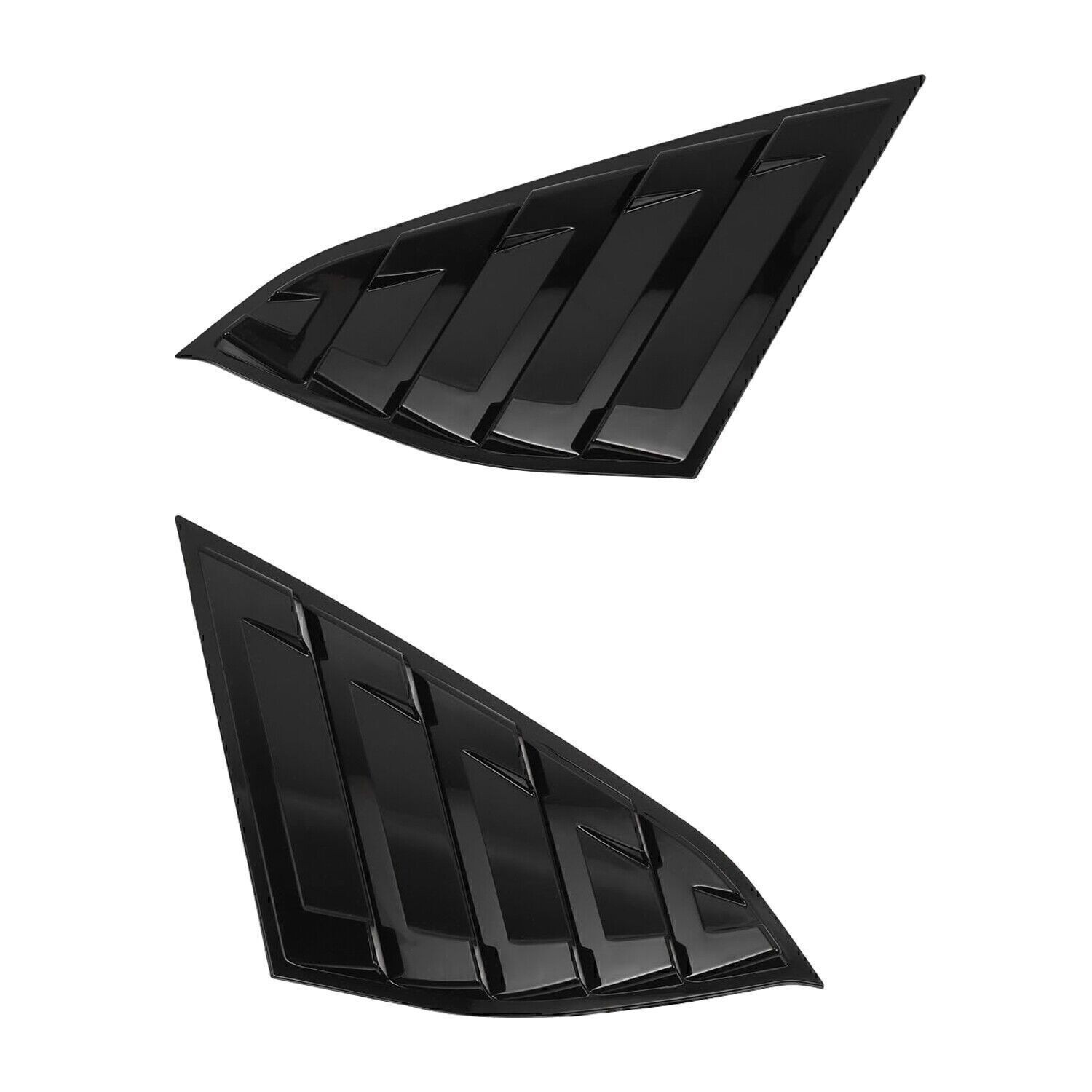 For Honda Accord 2018 2019-22 Side Vent Window Quarter Louver Cover Glossy Black