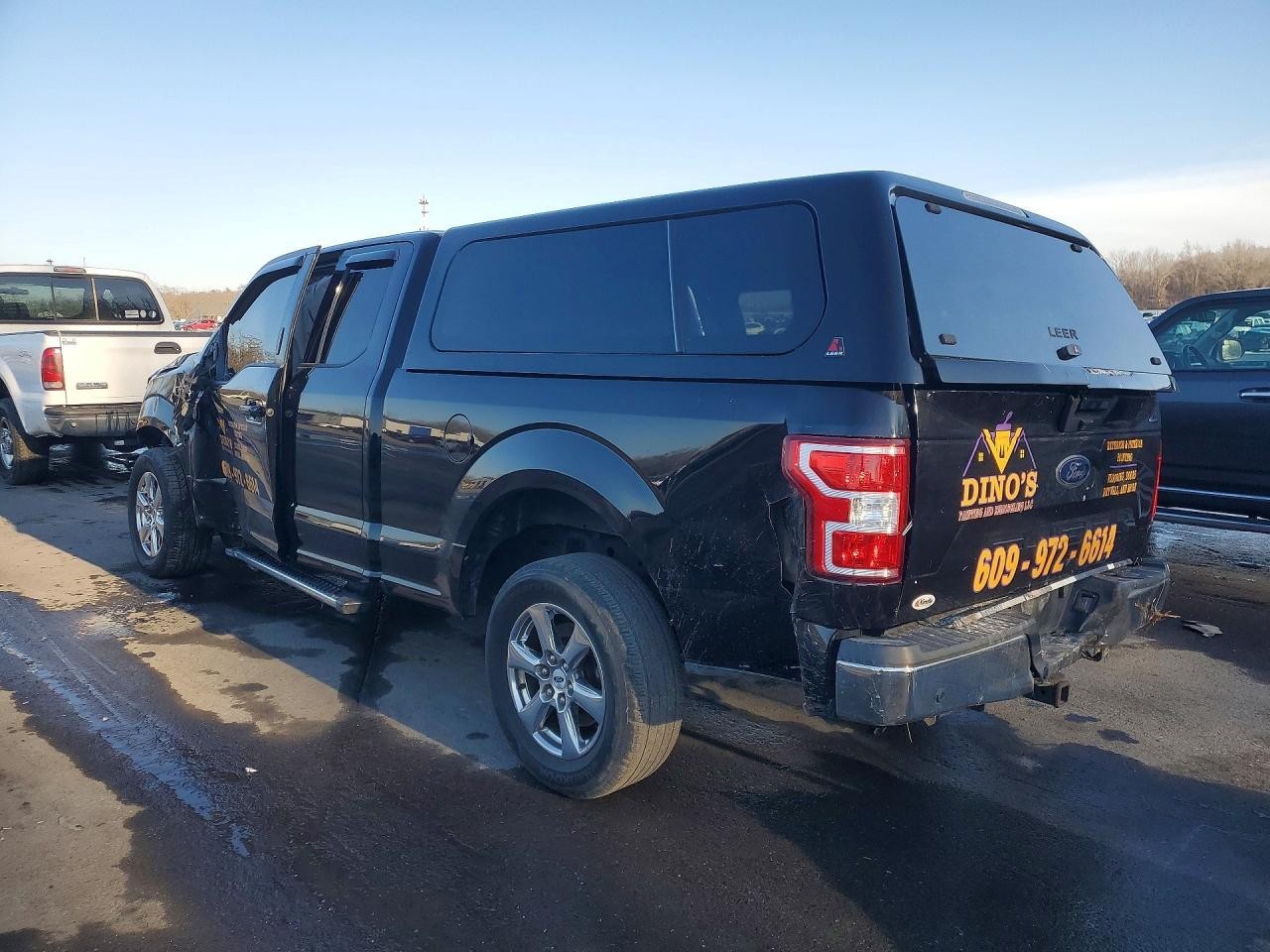2015-2020 Ford F150 RIGHT Rear Cab Corner Paint Code: G1 Shadow Black