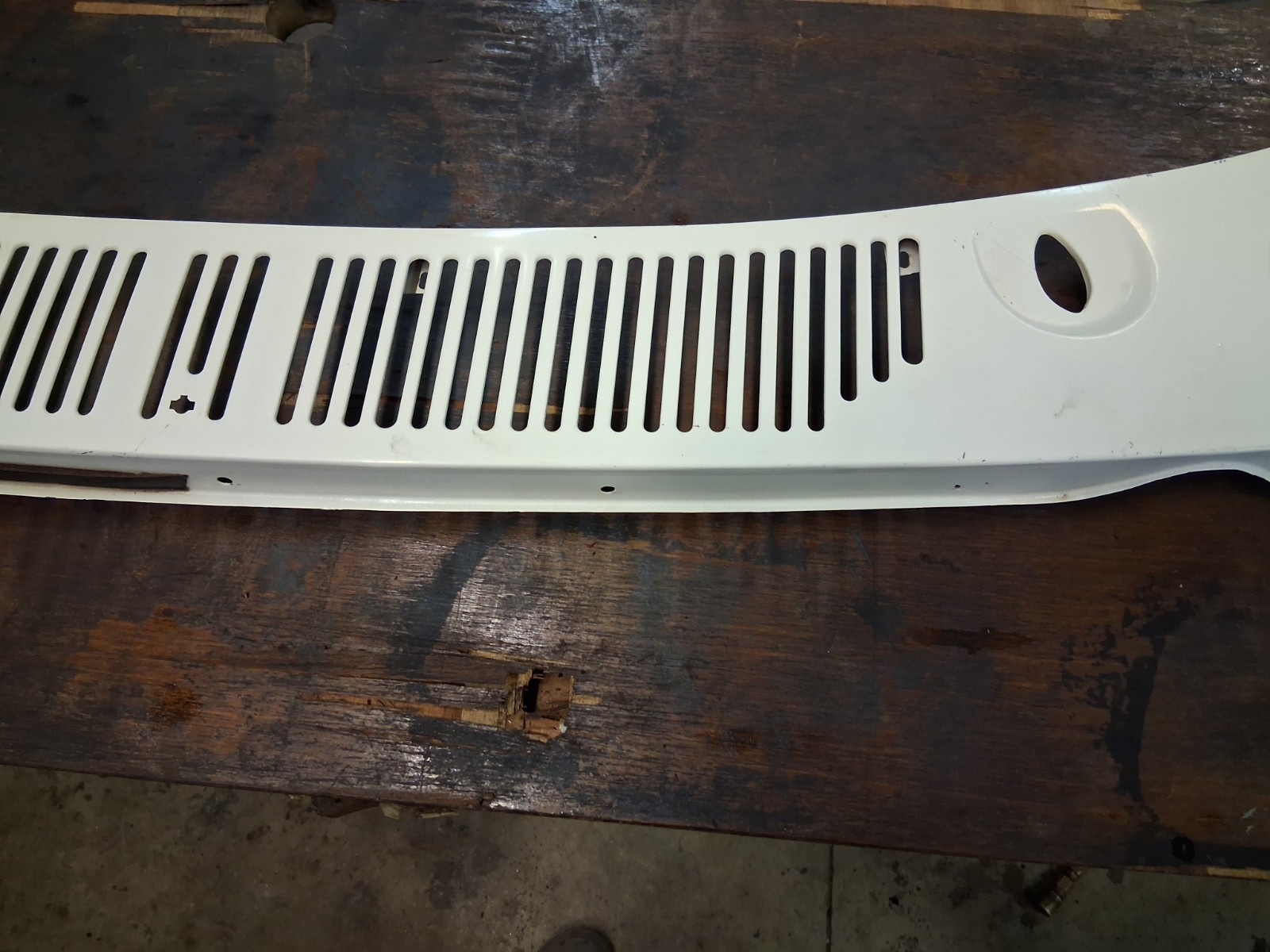 1980 1986 Ford Truck or Bronco windshield wiper cowl vent plate