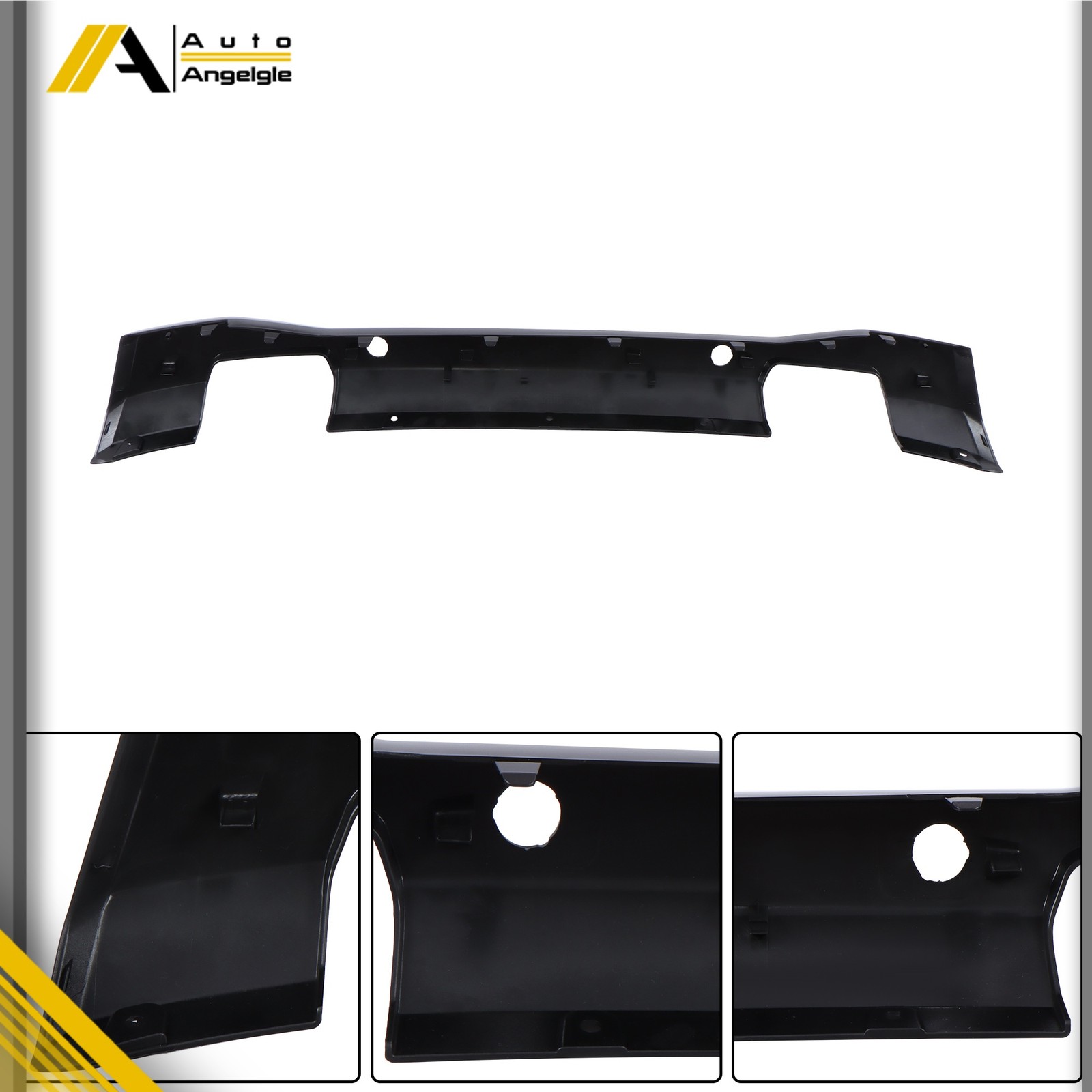 Front Lower Valance Panel W/ Sensor Holes Black For Ford Ranger 2019- 2022 2023