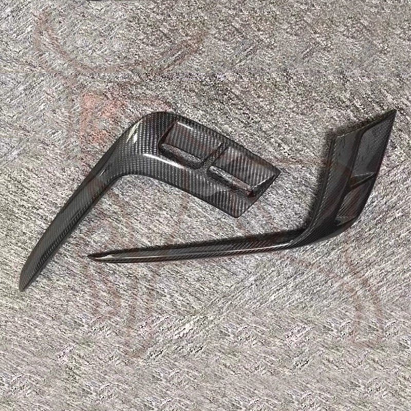 Real Carbon Fiber Fog Lamp Eyebrow Spoiler Trim *For Bentley Bentayga 2017-2020