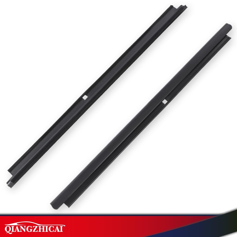 Outer Window Sweep Felt Rear Kit Set of 2 Black Fit For Chevy GMC Cadillac Truck
