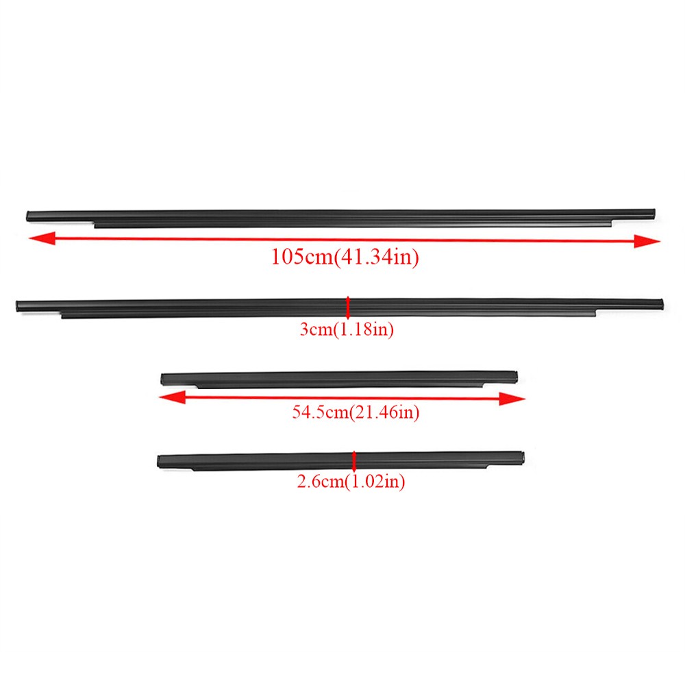 Weatherstrip Window Molding Trim Seal Belt For Toyota FJ Cruiser 2007-2014