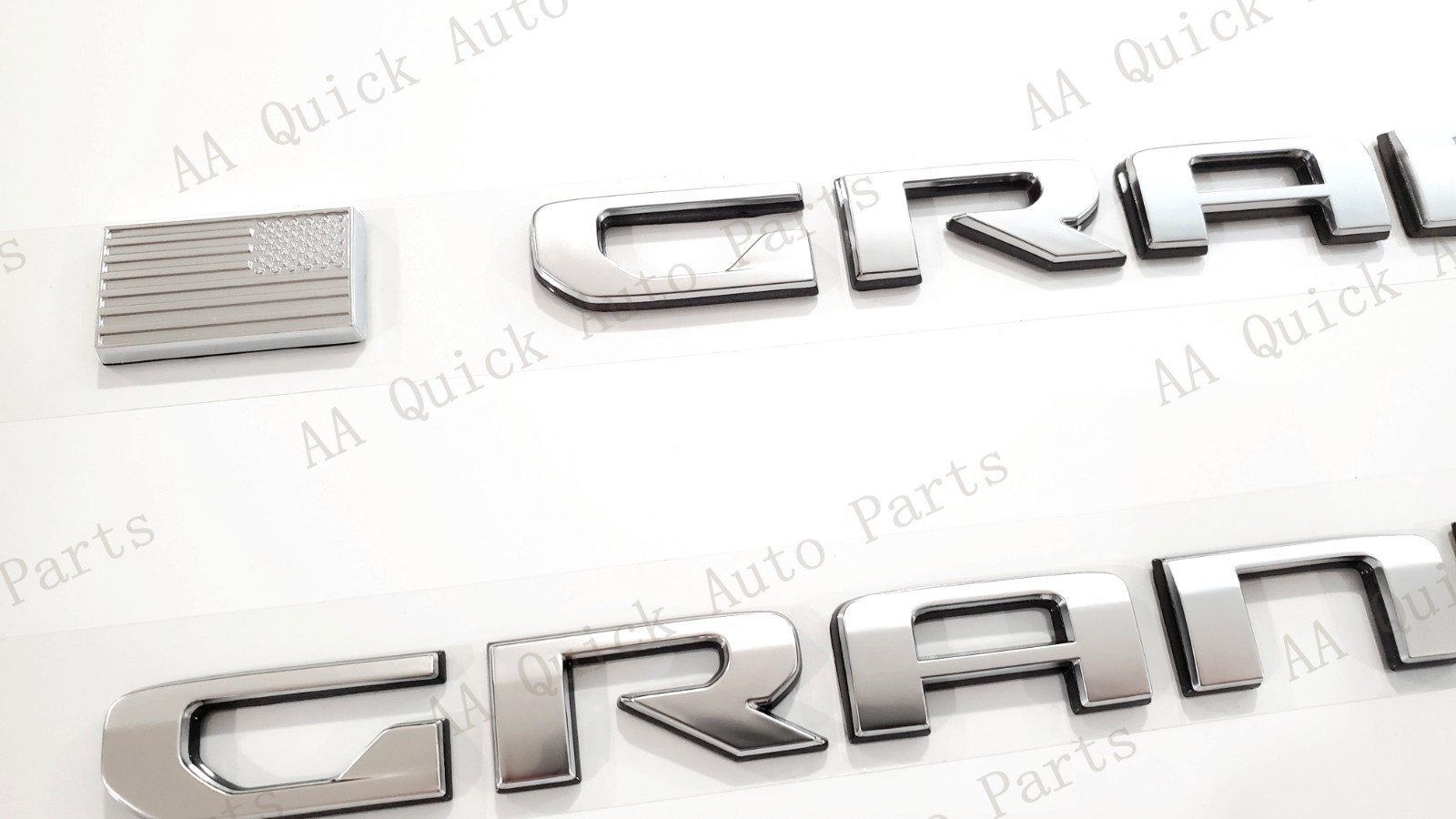 Replacement 2PCS Chrome Gray Side Door Grand Cherokee Emblems Badge 2021 & Up