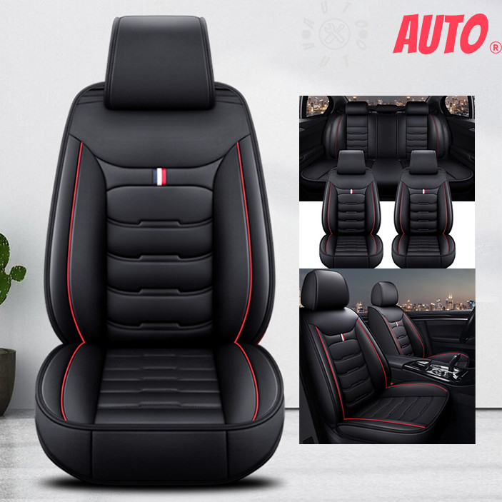 Front & Rear Full Set Cushion Leather Protector Pad For Hyundai Car HeiHong