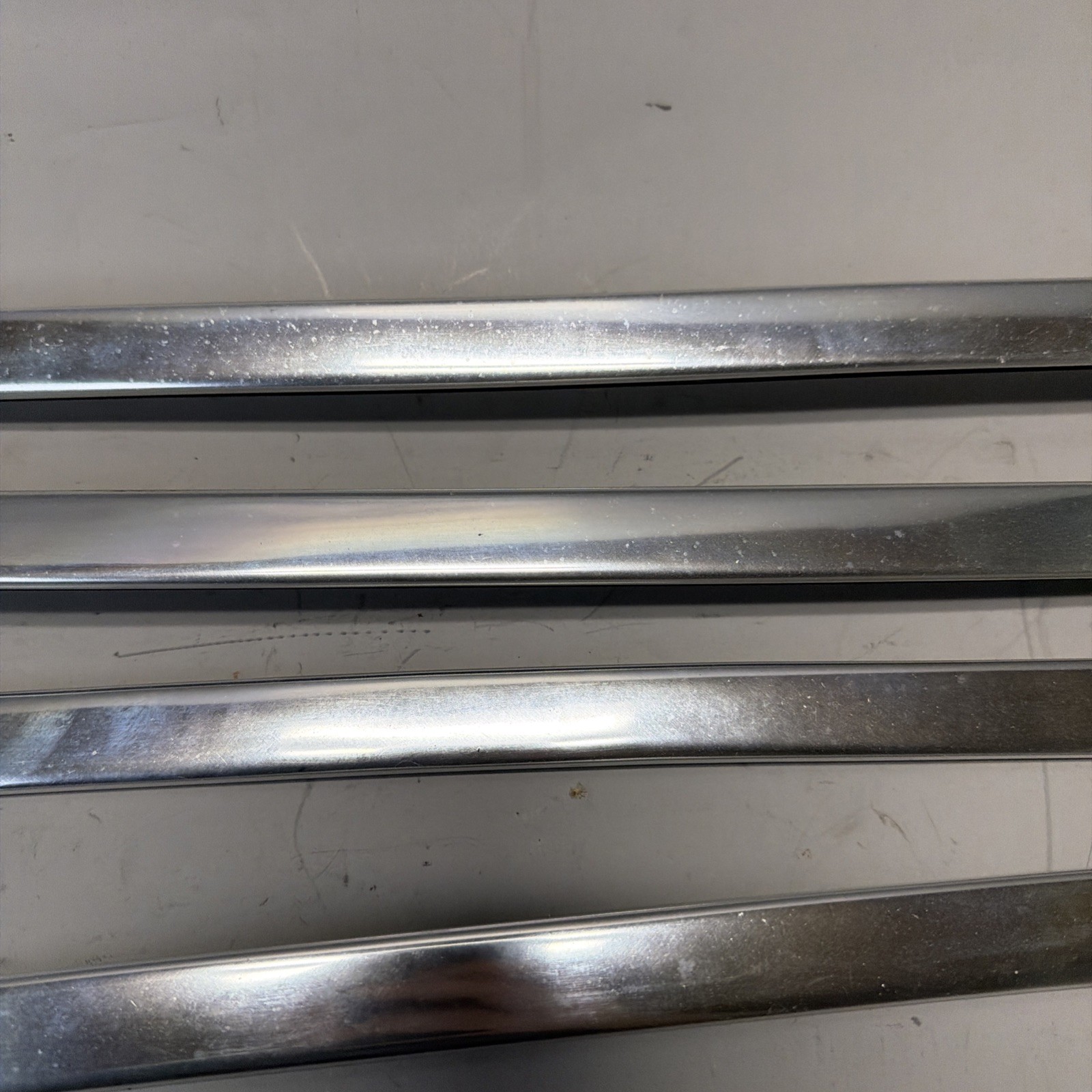80-96 Ford F150 Bronco Chrome Windshield Trim Outside Molding 4 Piece TOP & SIDE